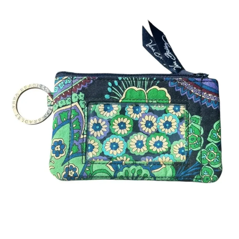 Vera Bradley Zippered ID Card Holder Rhapsody in Blue